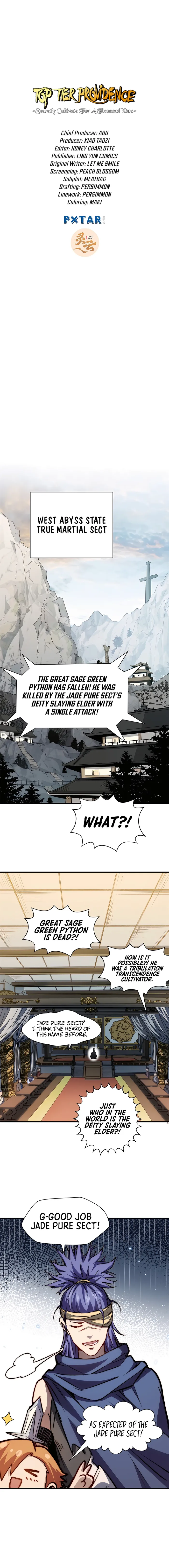 Top Tier Providence: Secretly Cultivate for a Thousand Years Chapter 113 - Page 1